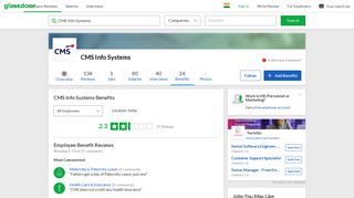 
                            1. CMS Info Systems Employee Benefits and Perks | Glassdoor.co.in