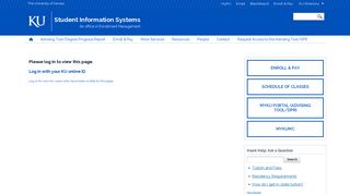 
                            3. CMS Login - Student Information Systems - The University of Kansas