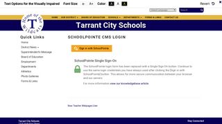 
                            6. CMS Login - Tarrant City Schools