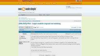 
                            2. CMS Made Simple Forums • View topic - [SOLVED] FEU - Login module ...