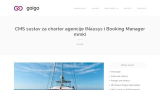 
                            7. CMS sustav za charter agencije (Nausys i Booking Manager mmk)