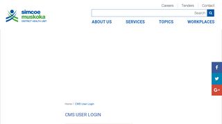 
                            4. CMS User Login - Simcoe Muskoka District Health Unit