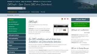
                            6. CMSimple - Open Source CMS ohne Datenbank - CMSimple