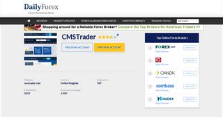 
                            12. CMSTrader Review – Forex Brokers Reviews & Ratings | DailyForex ...