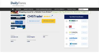 
                            12. CMSTrader Review – Forex Brokers Reviews & Ratings | ...