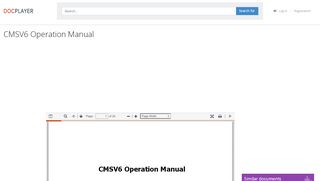 
                            8. CMSV6 Operation Manual - PDF - DocPlayer.net