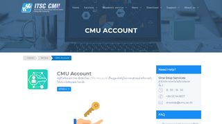 
                            9. CMU Account - ITSC - มหาวิทยาลัยเชียงใหม่