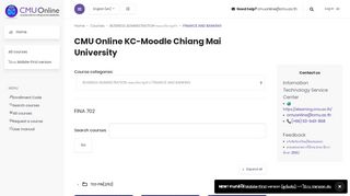 
                            10. CMU Online: FINANCE AND BANKING