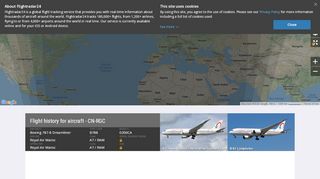 
                            8. CN-RGC - Boeing 787-8 Dreamliner - Royal Air Maroc - Flightradar24