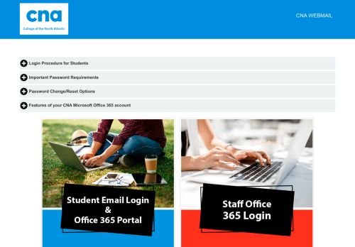 
                            3. CNA Webmail - College of the North Atlantic