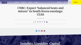 
                            12. CNBC: Expect 'balanced beats and misses' in South Korea earnings ...
