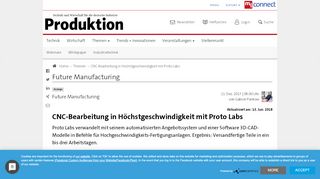 
                            12. CNC-Bearbeitung in Höchstgeschwindigkeit mit Proto Labs