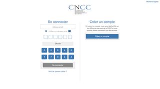 
                            1. CNCC: Se connecter / Créer un compte