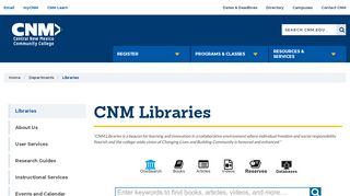 
                            6. CNM Libraries | CNM
