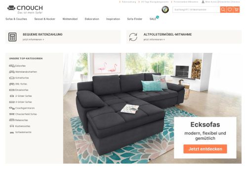 
                            1. cnouch.de - Polstermöbel & Wohnmöbel » Zum Online-Shop