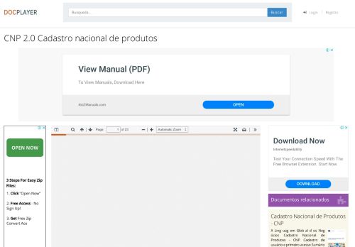 
                            9. CNP 2.0 Cadastro nacional de produtos - PDF - DocPlayer.com.br
