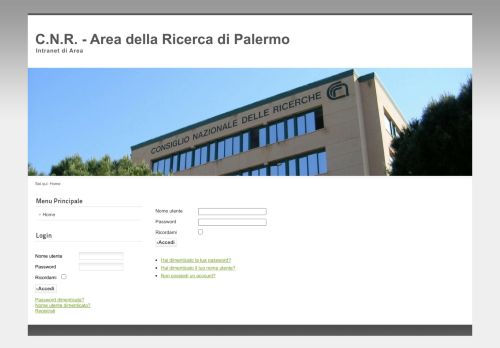 
                            7. CNR - Area della Ricerca di Palermo Intranet di Area