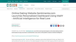 
                            10. CNW | Online Dating Website Sentimente.com Launches ...