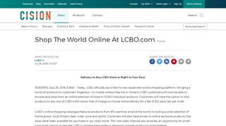 
                            8. CNW | Shop The World Online At LCBO.com