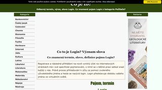 
                            6. Co je to Login? Význam pojmu, co znamená, hesla, slova, definice