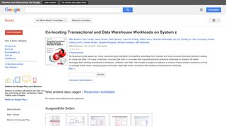 
                            11. Co-locating Transactional and Data Warehouse Workloads on System z