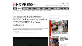 
                            6. Co-operative Bank systems DOWN: Online banking services NOT ...