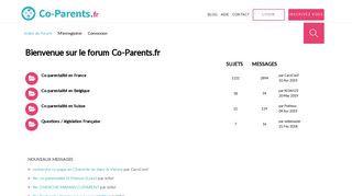 
                            2. Co-Parents.fr Forum
