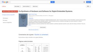 
                            9. Co-Synthesis of Hardware and Software for Digital Embedded Systems