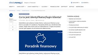 
                            13. Co to jest identyfikator/login klienta? - Konta - Poradnik finansowy w ...