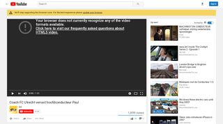 
                            8. Coach FC Utrecht verrast hoofdconducteur Paul - YouTube