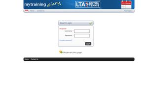 
                            3. Coach login - MyTrainingDiary