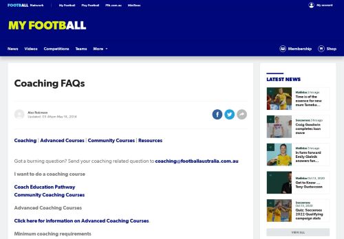 
                            10. Coaching FAQs | MyFootball