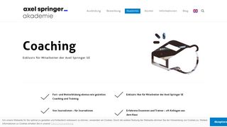 
                            4. Coaching Fort- und Weiterbildung an der Axel Springer Akademie