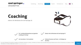 
                            1. Coaching Fort- und Weiterbildung an der Axel Springer Akademie