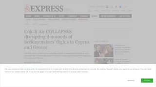 
                            11. Cobalt Air COLLAPSES disrupting thousands of holidaymakers' flights ...