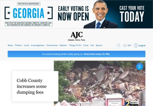 
                            13. Cobb County increases some dumping fees - AJC.com