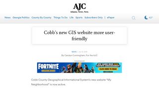 
                            8. Cobb's new GIS website more user-friendly - AJC.com