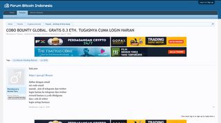 
                            12. COBO BOUNTY GLOBAL. GRATIS 0.3 ETH. TUGASNYA CUMA LOGIN HARIAN ...