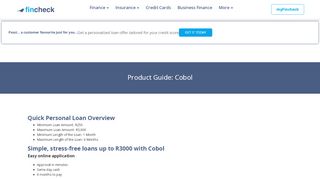 
                            6. Cobol - Fincheck.co.za | Online Loans & Financial Comparisons