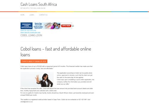 
                            3. Cobol Loans Login | Cash Loans South Africa