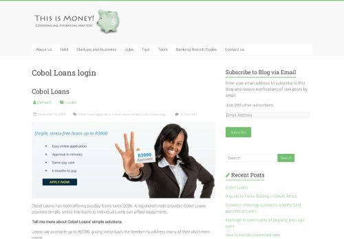 
                            13. Cobol Loans login - Money