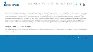 
                            13. CobotsGuide | Oasis dating login page