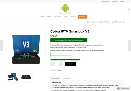 
                            10. Cobra IPTV Smartbox V3 - Androidkastje