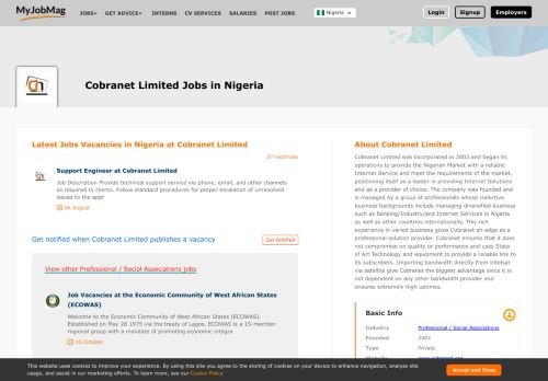 
                            11. Cobranet Limited Jobs and Vacancies in Nigeria February 2019 ...