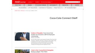 
                            3. Coca-Cola Connect Staff: The Coca-Cola Company