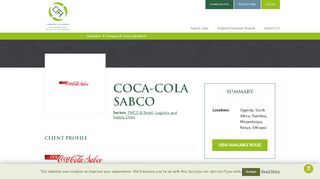 
                            2. Coca-Cola Sabco - Careers in Africa