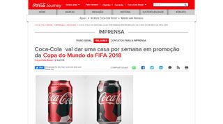 
                            4. Coca-Cola vai dar uma casa por semana em promoção da Copa do ...