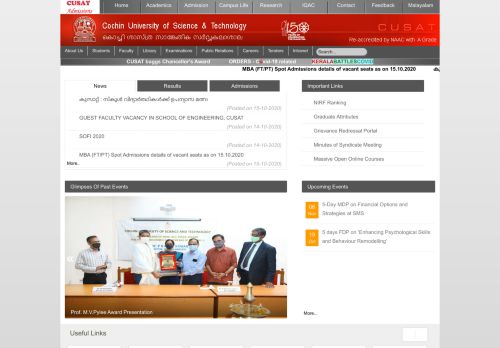 
                            1. Cochin University of Science and Technology-Home Page