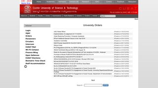 
                            11. Cochin University of Science and Technology-Orders - Cusat