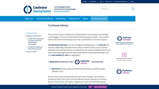 
                            9. Cochrane Library | Cochrane Deutschland